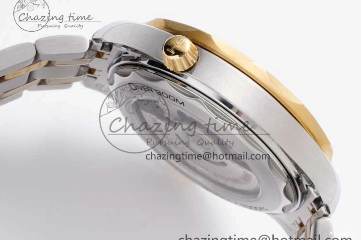 0118 ZeroBulk Seamaster Diver 300M SS YG Blue Ceramic Bezel JVSF 1:1 Best Edition Blue Dial on SS YG Bracelet A 7784